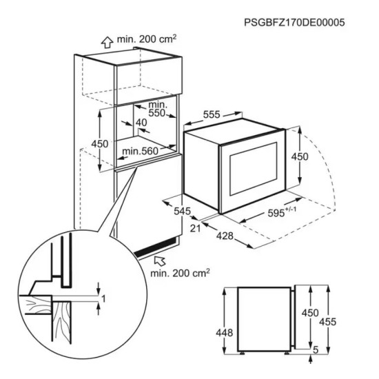 Electrolux KBW5X Beépíthető borhűtő