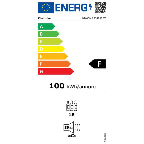 Electrolux KBW5X Beépíthető borhűtő