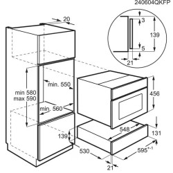 AEG KDK911424M Beépíthető melegentartó fiók