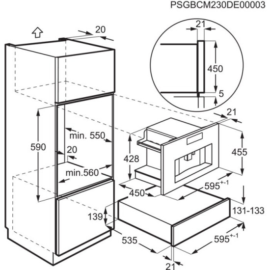 AEG KKK994500T Beépíthető automata kávéfőző