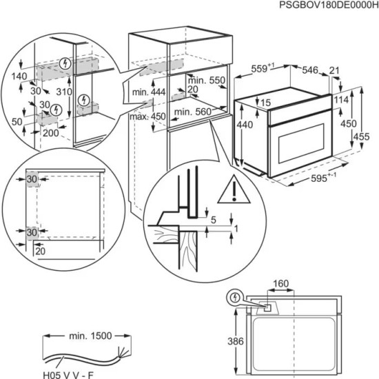 AEG KMK721880B Beépíthető kompakt sütő