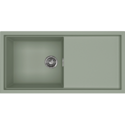 Elleci ELLECI - Mosogatótálca Sintesi 480 K82 Sage Green inox tartozékokkal LKS48082 Kerámia mosogatótálca