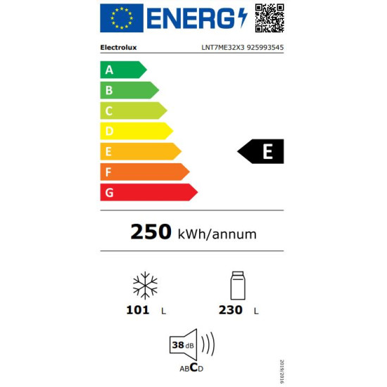 Electrolux LNT7ME32X3 Kombinált alulfagyasztós hűtőszekrény