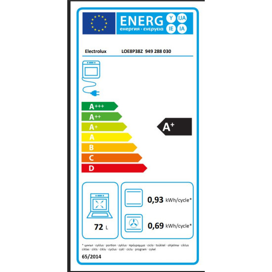 Electrolux LOE8P38Z Beépíthető villany sütő