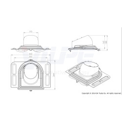 VILPE VILPE STEEL átvezető elem, antracit Szellőztető ventilátor tartozékok