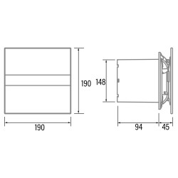 Cata Cata E-150G Axiális szellőztető ventilátor