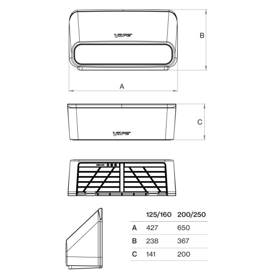 VILPE Vilpe IO 160 univerzális légbevezető - légelvezető elem, fehér Szellőztető ventilátor tartozékok