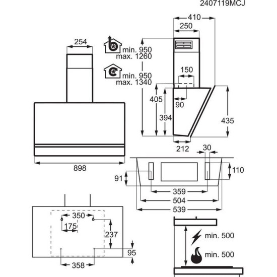 AEG NDV8791CT Kürtős páraelszívó