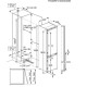 AEG NSC8M191DS Beépíthető kombinált alul fagyasztós hűtő