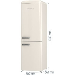 Gorenje ONRK619EC Kombinált alulfagyasztós hűtőszekrény