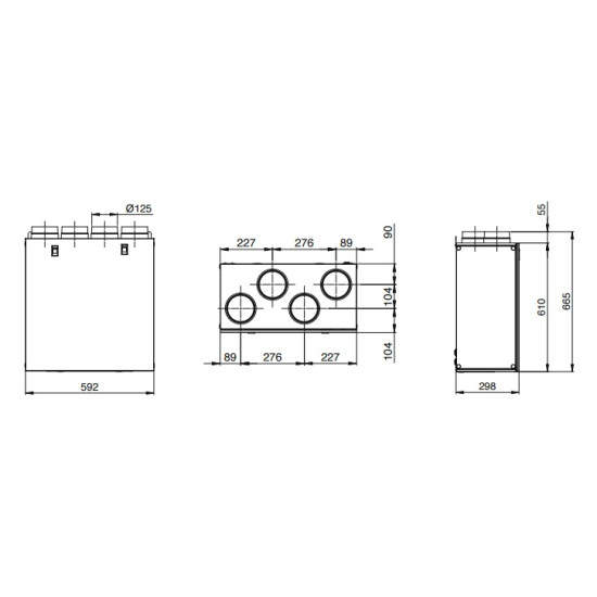 Aerauliqa Aerauliqa QR-280 A Hővisszanyerős szellőztető ventillátorok