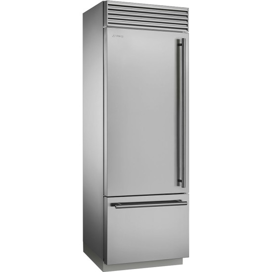 SMEG RF376 alulfagyasztós hűtő RF376LSIX Kombinált alulfagyasztós hűtőszekrény