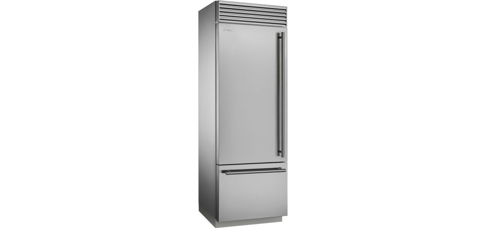 SMEG SMEG RF376 alulfagyasztós hűtő RF376LSIX Kombinált alulfagyasztós hűtőszekrény