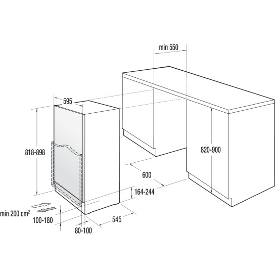 Gorenje RIU609EA1 Beépíthető egyajtós hűtőszekrény