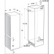 Gorenje RKI218EA0 Beépíthető kombinált alul fagyasztós hűtő