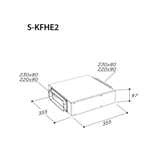 Sirius SIRIUS - Páraelszívó aktívszén szűrő szett, SKFHE2 Szénszűrő páraelszívóhoz