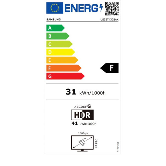 Samsung UE32T4302AKXXH LED televízió