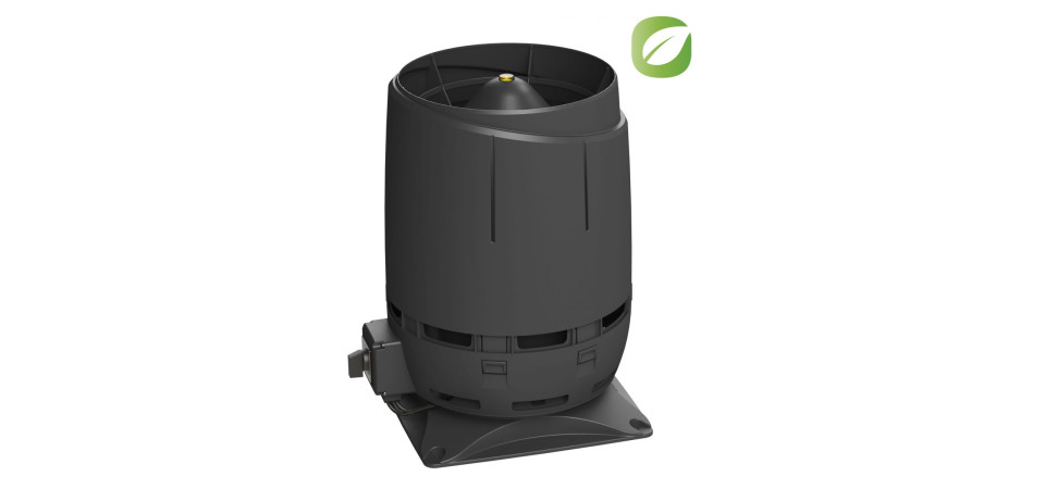 VILPE Vilpe ECo125S FLOW tetőventilátor, szürke Szellőztető ventilátor tartozékok