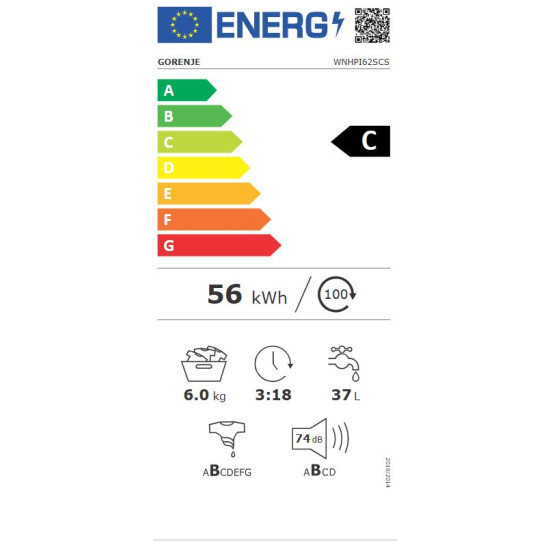 Gorenje WNHPI62SCS Elöltöltős mosógép