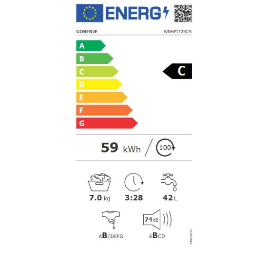 Gorenje WNHPI72SCS Elöltöltős mosógép