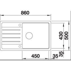 Blanco LEGRA XL 6 S fekete, exc.nélk, doboz nélkül, lef.garnitúrával 526087BK Gránit mosogatótálca
