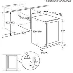 AEG AWUS052B5B Beépíthető borhűtő