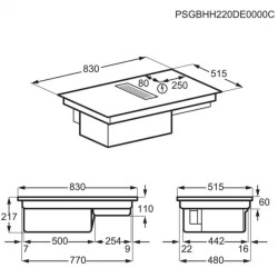 AEG CCE84779CB Beépíthető indukciós főzőlap
