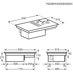 AEG CCE84779CB Beépíthető indukciós főzőlap