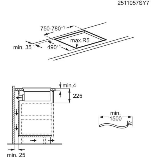 Electrolux ECC83410CK Beépíthető indukciós főzőlap
