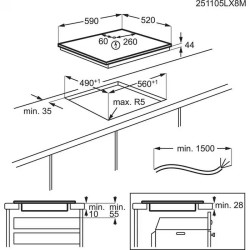 Electrolux EIS6149 Beépíthető indukciós főzőlap