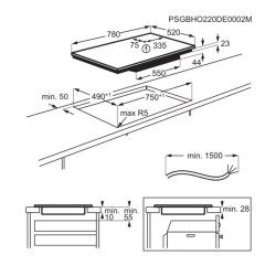 Electrolux EIS82453 Beépíthető indukciós főzőlap
