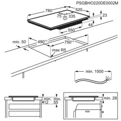 Electrolux EIV84550 Beépíthető indukciós főzőlap
