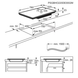 Electrolux EIV85453 Beépíthető indukciós főzőlap