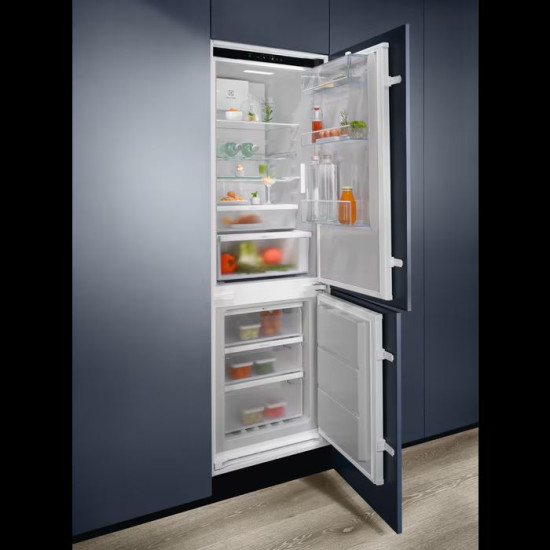 Electrolux ENP7MD18S Beépíthető kombinált alul fagyasztós hűtő