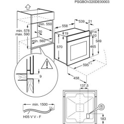 Electrolux EOF3H40BX Beépíthető villany sütő