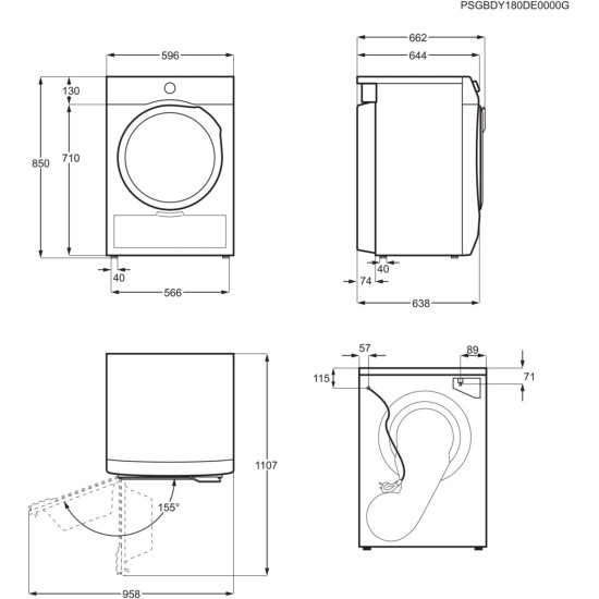 Electrolux EW6D285AE Hőszivattyús szárítógép