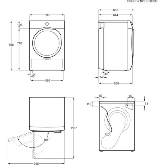 Electrolux EW6D39CBE Hőszivattyús szárítógép