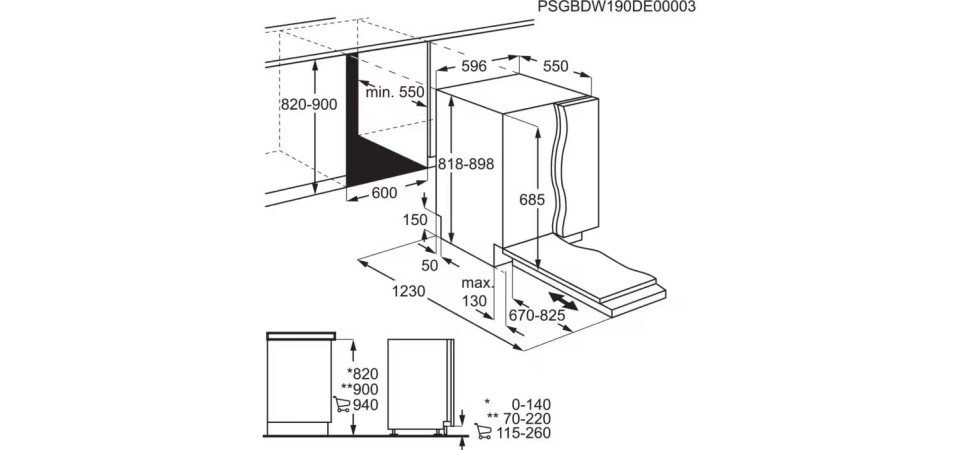 AEG FHK74707P Beépíthető 12-15 terítékes mosogatógép AEG FHK74707P Beépíthető 12-15 terítékes mosogatógép