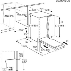 AEG GI7212A2SN Beépíthető 12-15 terítékes mosogatógép