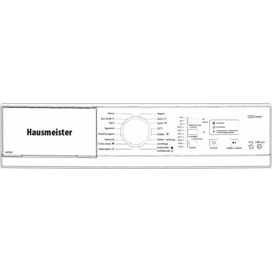 Hausmeister HM2604 Elöltöltős mosógép