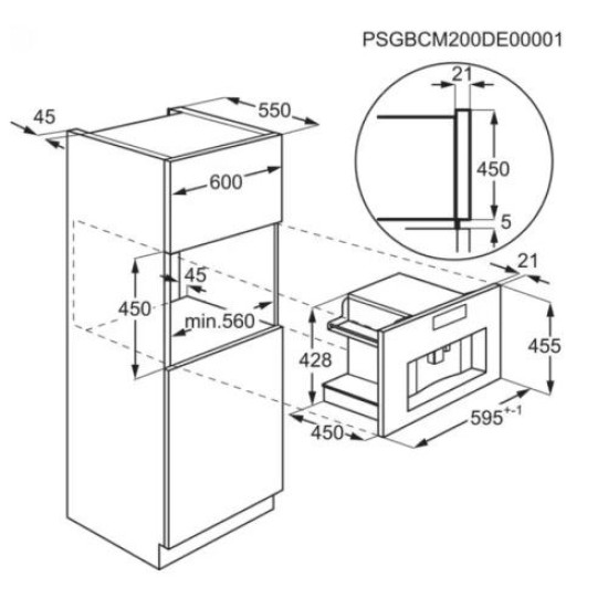 Electrolux KBC85T Beépíthető automata kávéfőző