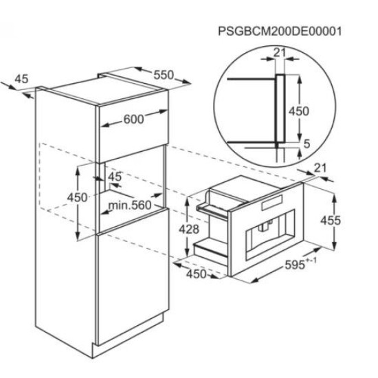 Electrolux KBC85Z Beépíthető automata kávéfőző