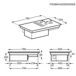 Electrolux KCC83443 Beépíthető indukciós főzőlap