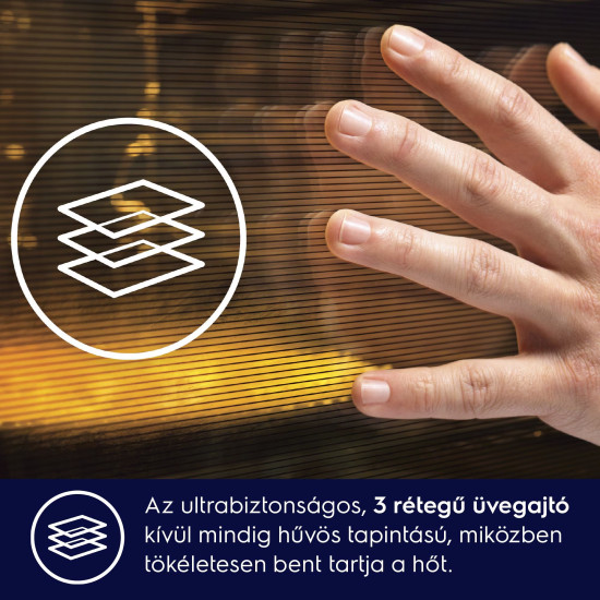 Electrolux KVLBE09X Beépíthető kompakt sütő és mikró