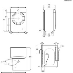 AEG L6SE26DE Elöltöltős mosógép