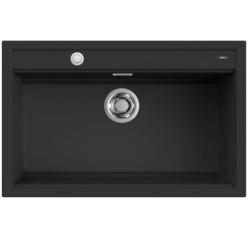 Elleci ELLECI - Mosogatótálca Best 130 Workstation AUTOMATA K86 Black - Kifutó termék! LKB13086AUT Kerámia mosogatótálca