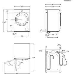 AEG LWR96944B Mosó-szárítógép