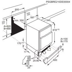 AEG OAB7N82EF Beépíthető fagyasztószekrény