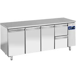 Diamond TS4N/L+1XK1/2-L Ipari hűtött munkaasztal