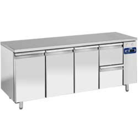 Diamond TS4N/L+1XK1/2-L Ipari hűtött munkaasztal